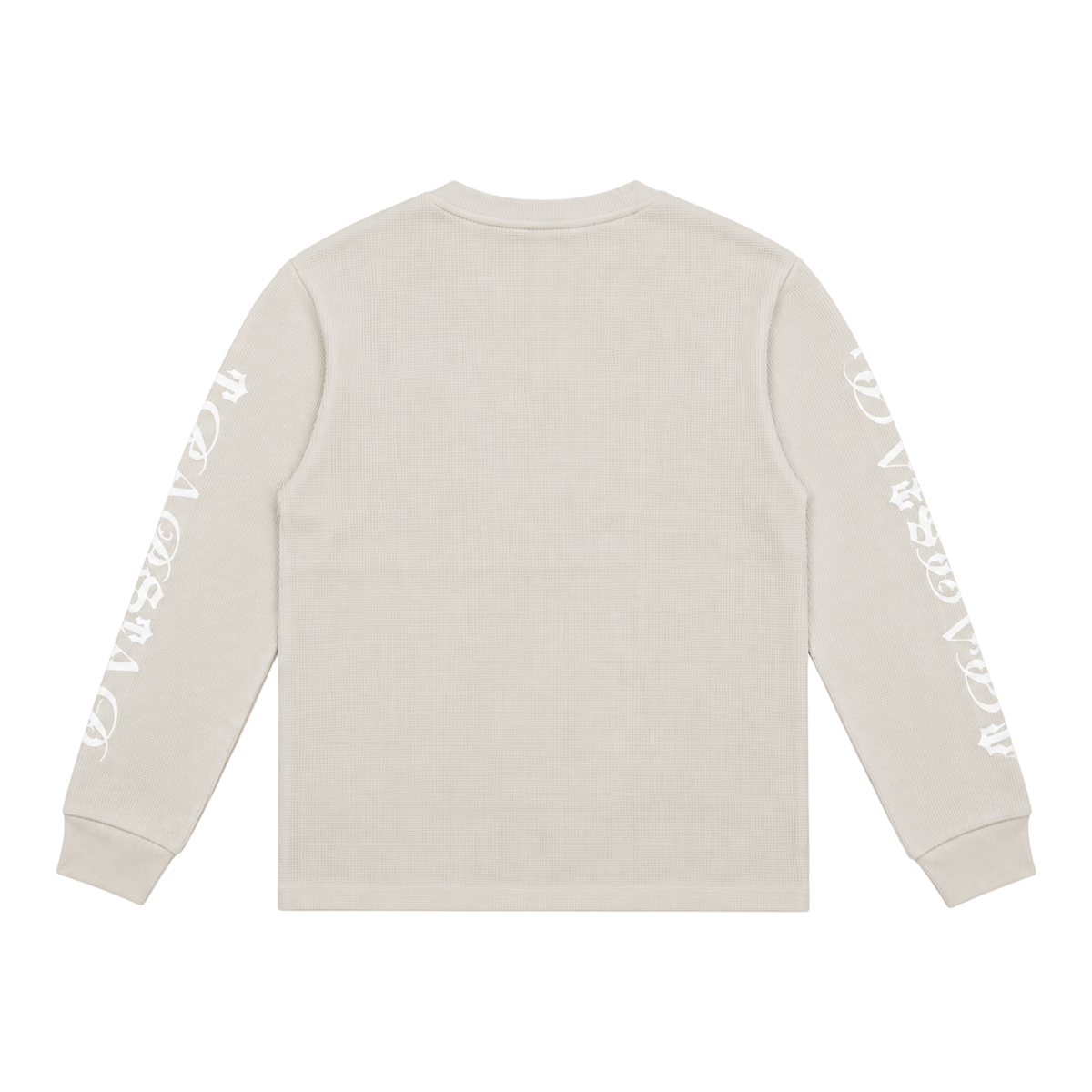 Trapstar Calligraphy Waffle Longsleeve Sweatshirt Mono Beige