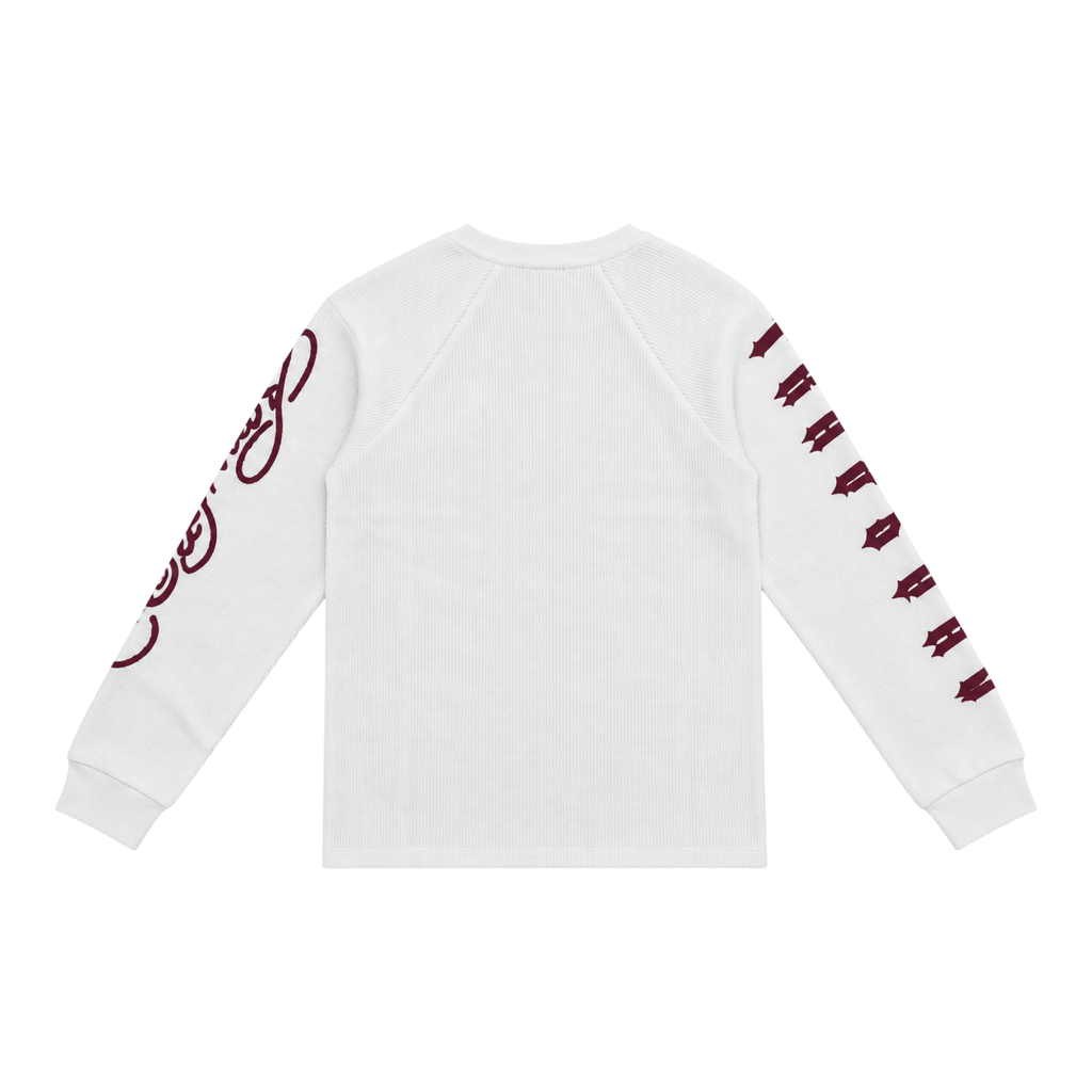 Trapstar x Ed Hardy Waffle Longsleeve Sweatshirt White