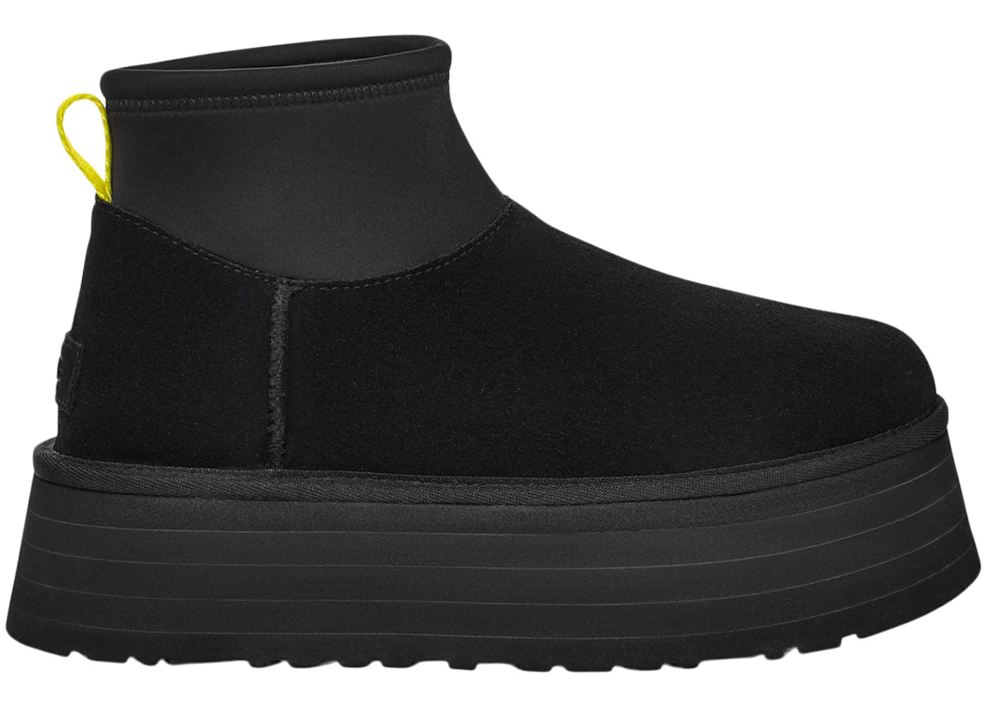 UGG Classic Mini Dipper Boot Black Yellow (Women's)