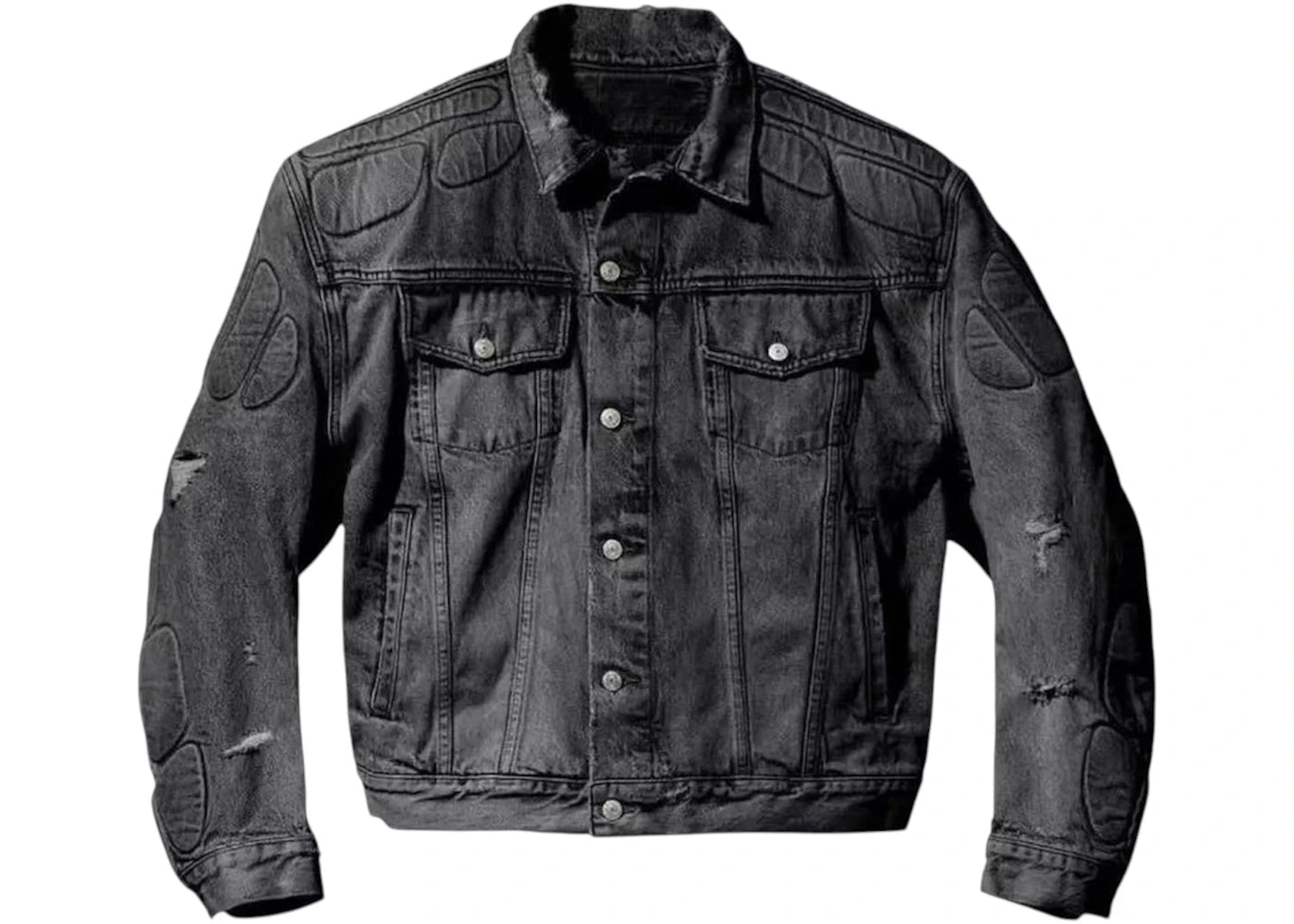 Yeezy Gap Engineered By Balenciaga Padded Denim Jacket Black