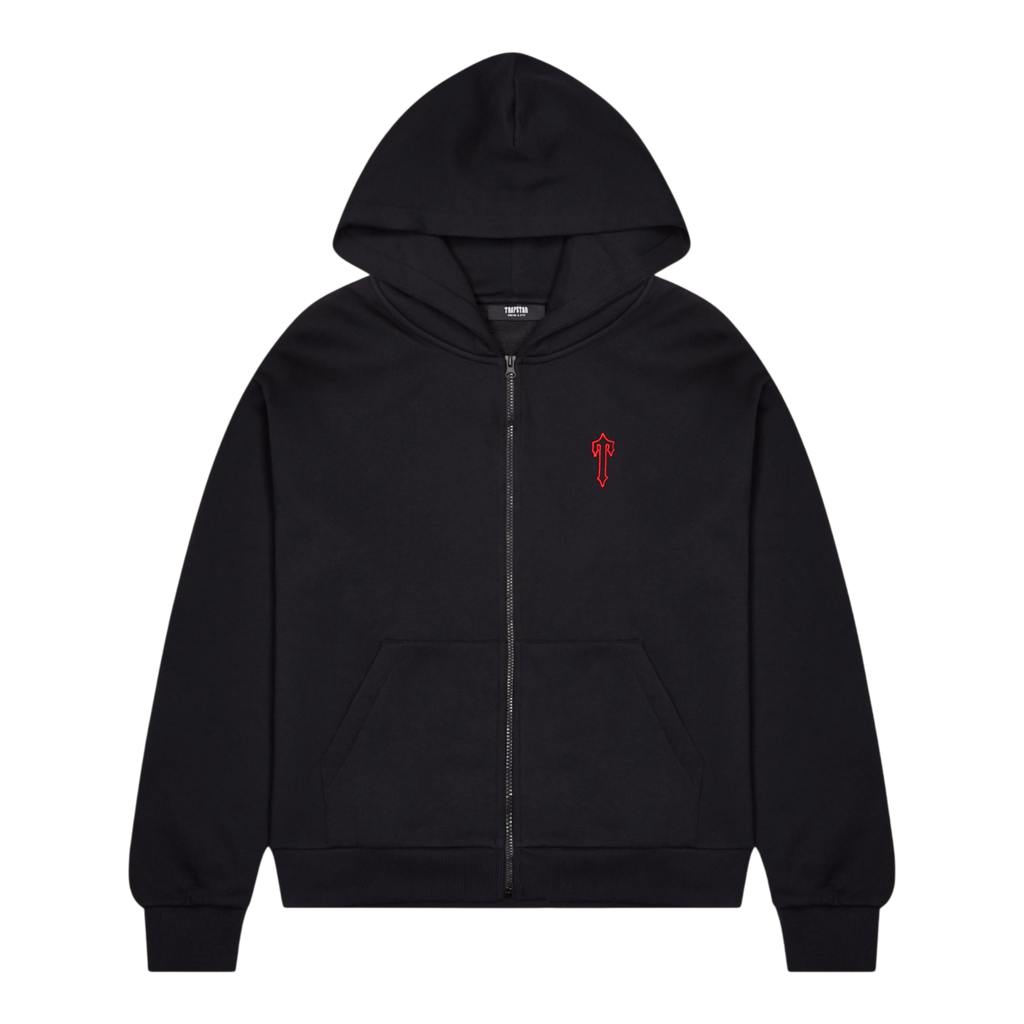 Trapstar Foundation Zip Hoodie Black/Red