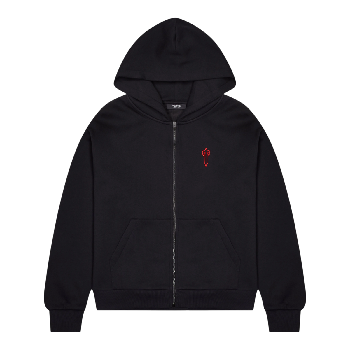 Trapstar Foundation Zip Hoodie Black/Red