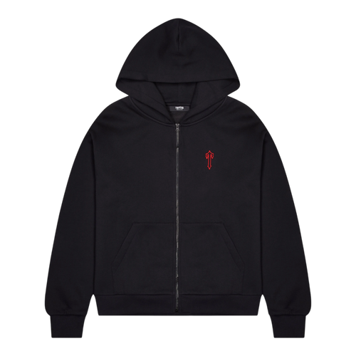 Trapstar Foundation Zip Hoodie Black/Red