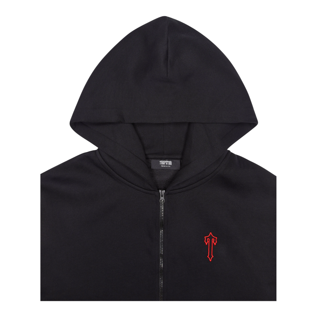 Trapstar Foundation Zip Hoodie Black/Red