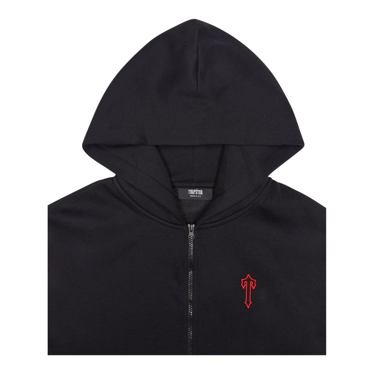 Trapstar Foundation Zip Hoodie Black/Red
