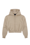 Syna OG Beige Crop Zip