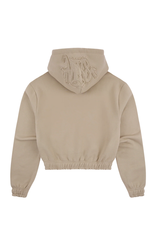 Syna OG Beige Crop Zip
