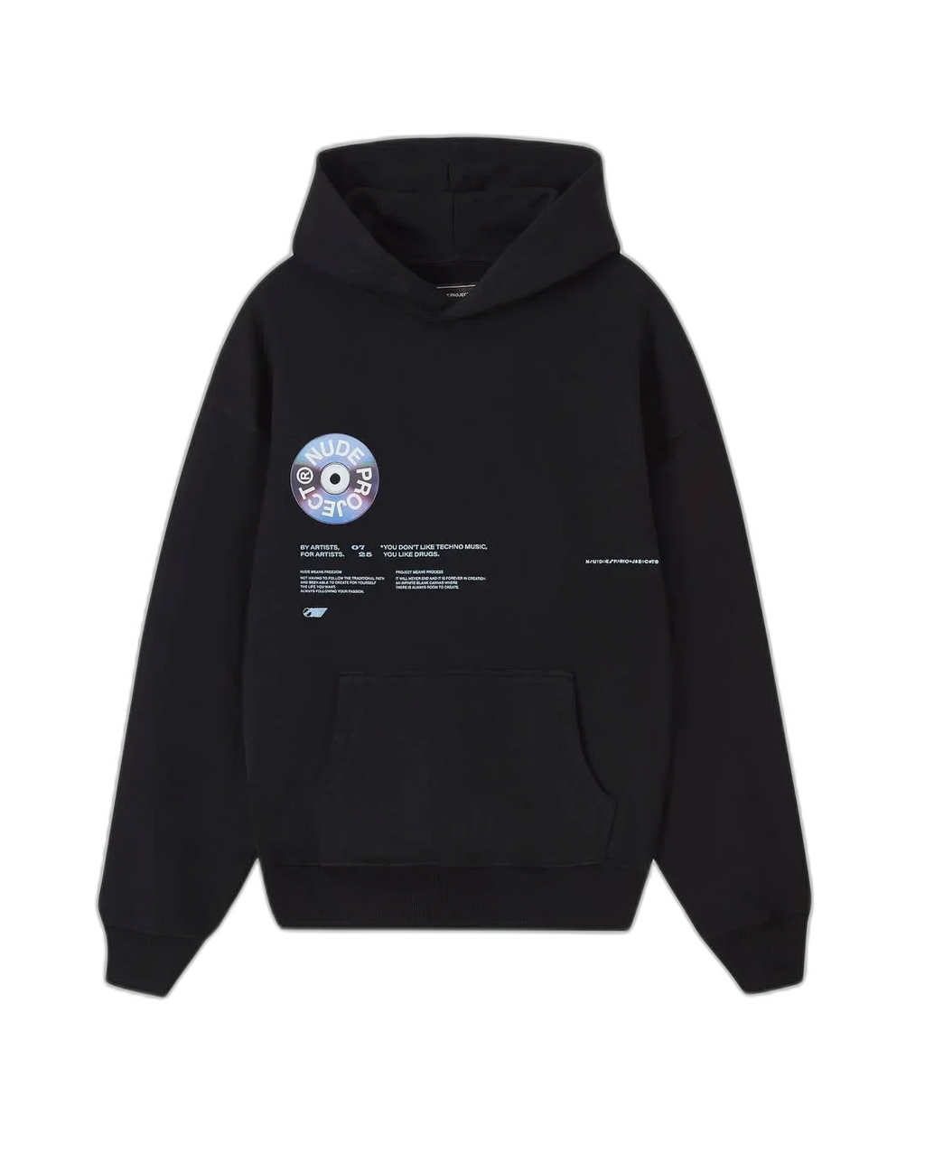 Nude Project Record Black Hoodie