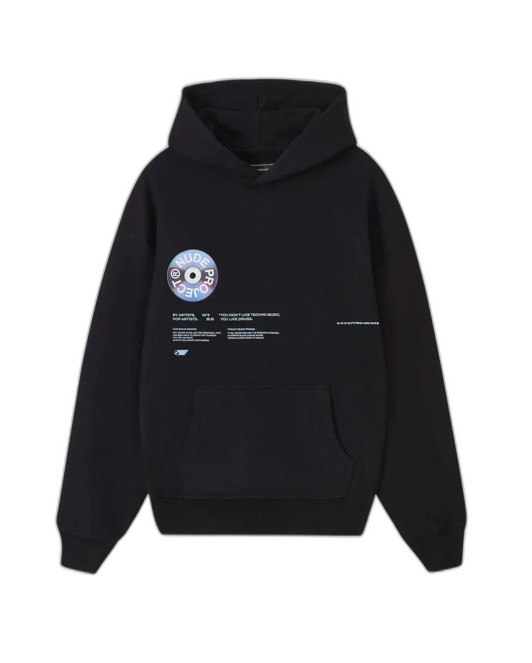 Nude Project Record Black Hoodie