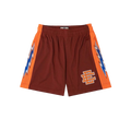 Eric Emanuel Shorts Maroon/Orange Bolt