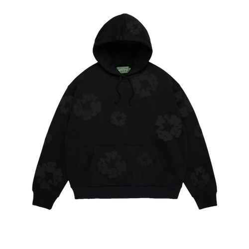 Denim Tears Mono Cotton Wreath Hoodie Triple Black