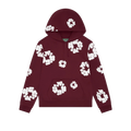 Denim Tears Cotton Wreath Hoodie Burgundy