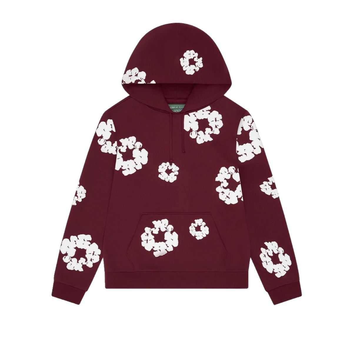 Denim Tears Cotton Wreath Hoodie Burgundy