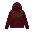 Denim Tears Faded Mono Cotton Wreath Hoodie Beet Root