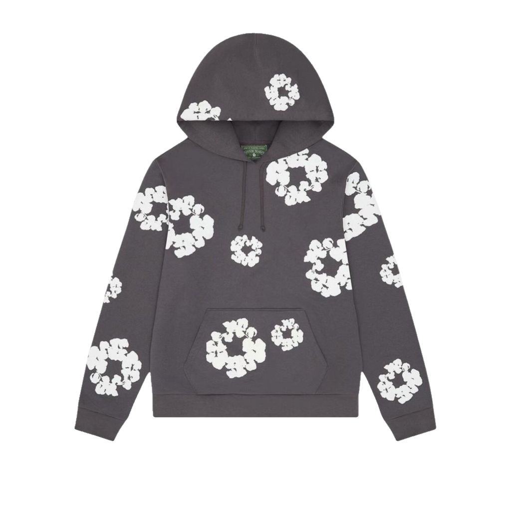 Denim Tears Cotton Wreath Hoodie Charcoal