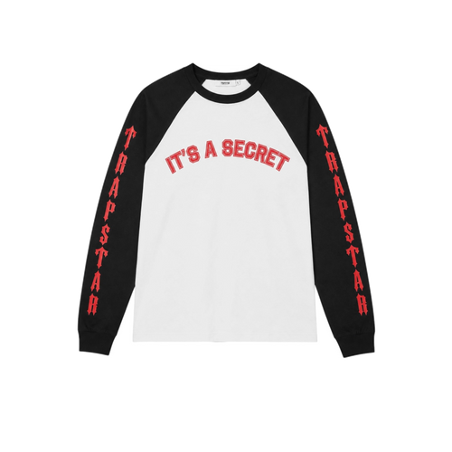 Trapstar It’s A Secret Long Sleeve Tshirt Red/White/Black