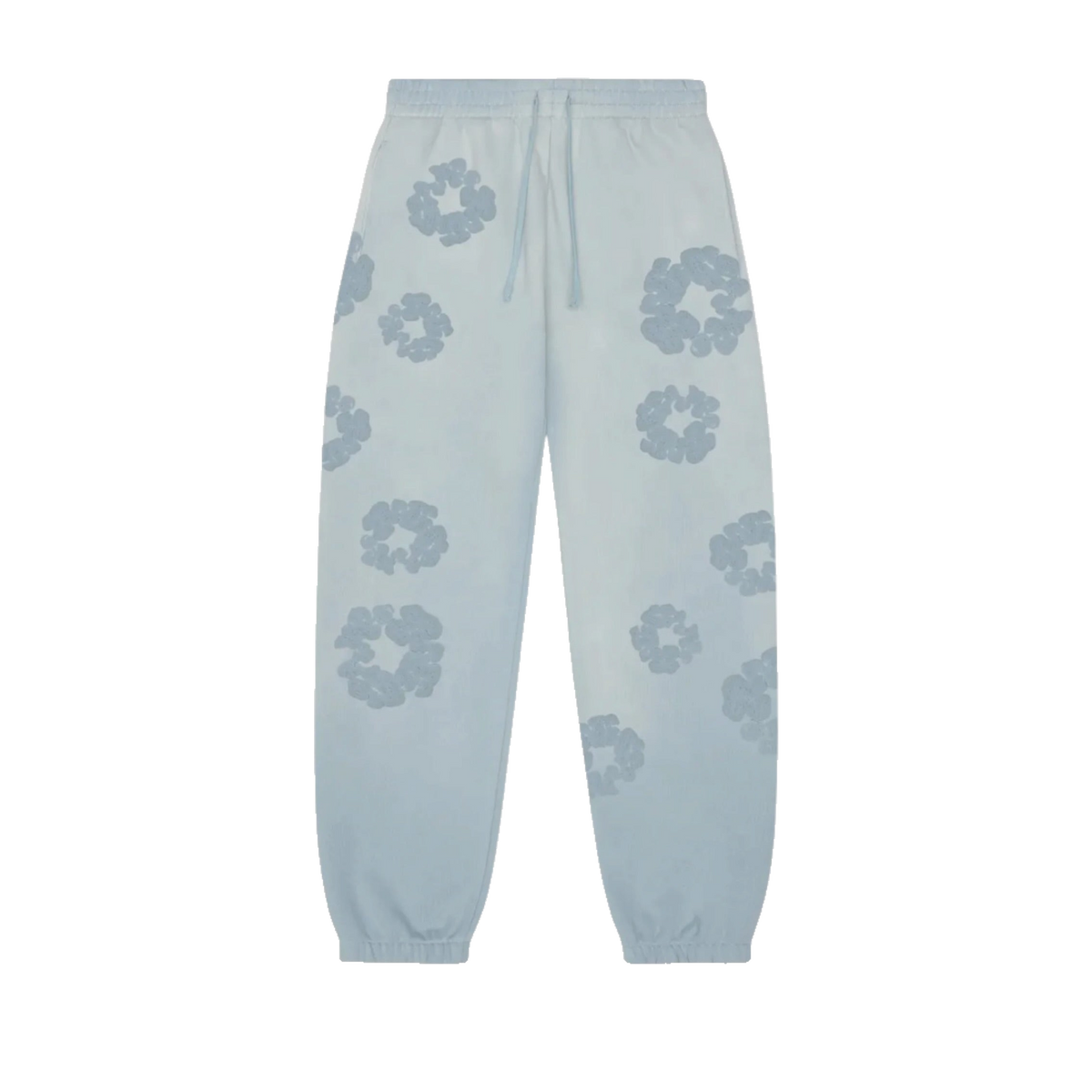 Denim Tears Mono Faded Cotton Wreath Sweatpant Light Blue
