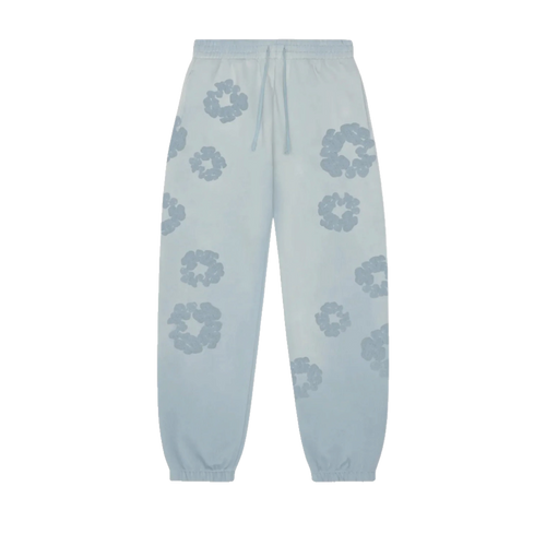 Denim Tears Mono Faded Cotton Wreath Sweatpant Light Blue