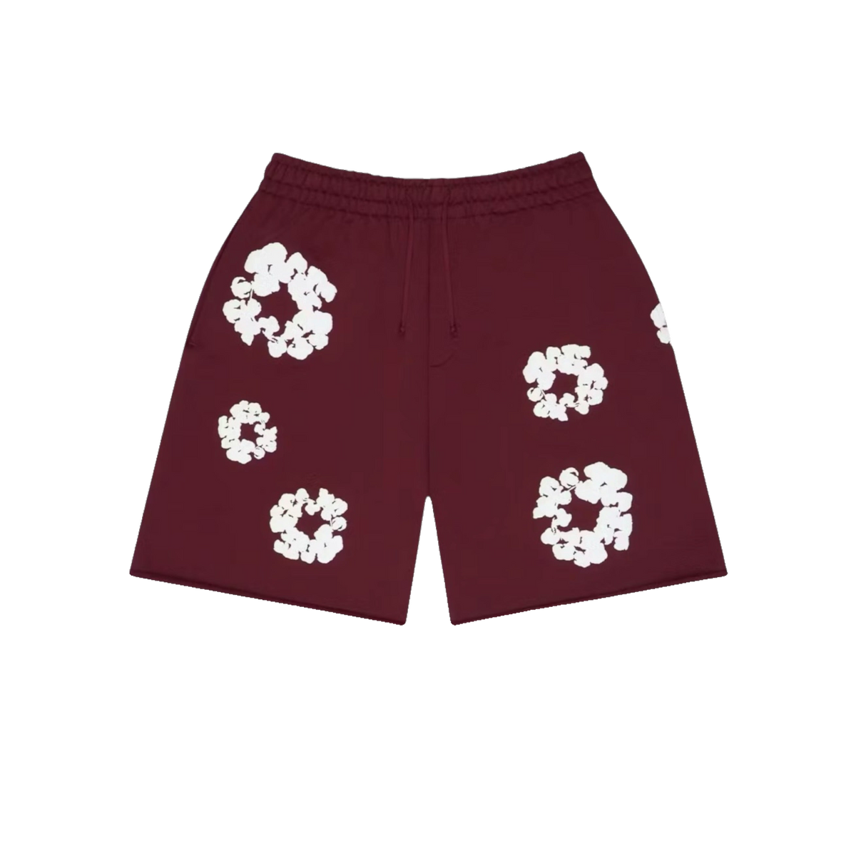 Denim Tears Cotton Wreath Sweatshort Burgundy