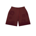 Denim Tears Faded Mono Cotton Wreath Sweatshort Beet Root
