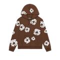 Denim Tears Cotton Wreath Zip Hoodie Brown