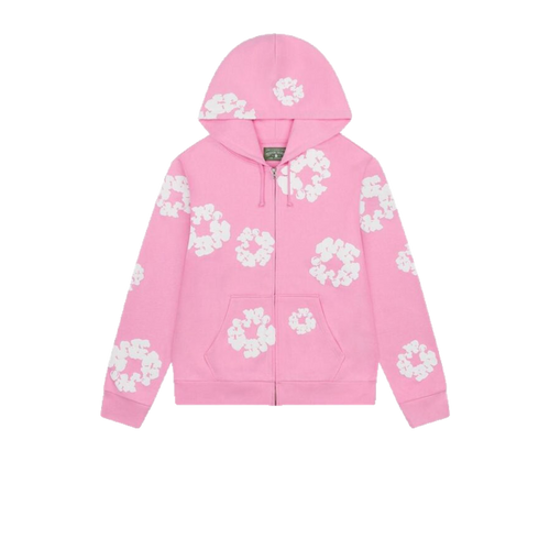 Denim Tears Cotton Wreath Zip Pink