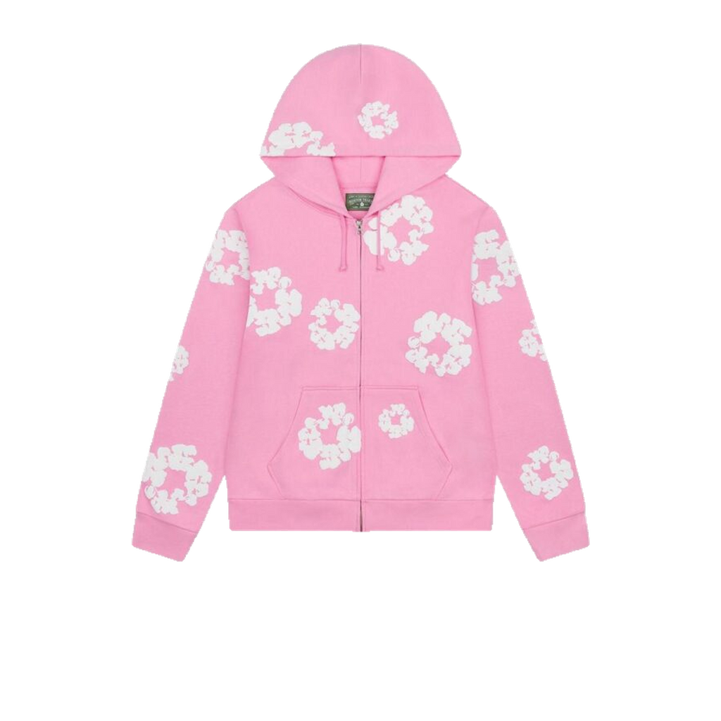 Denim Tears Cotton Wreath Zip Pink