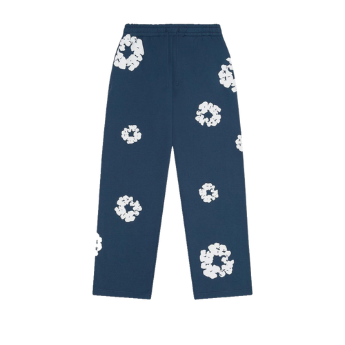 Denim Tears Cotton Wreath Open Leg Sweatpant Navy