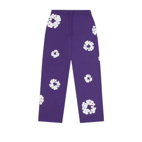 Denim Tears Cotton Wreath Open Leg Sweatpant Purple