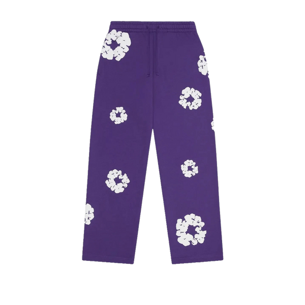 Denim Tears Cotton Wreath Open Leg Sweatpant Purple