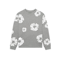 Denim Tears Long Sleeve Cotton Wreath Tee Grey