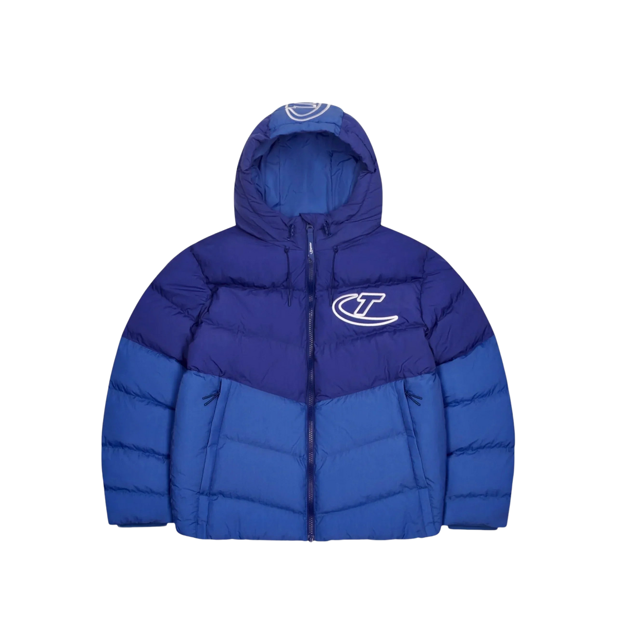 Trapstar Hyperdrive Hooded Puffer Hoodie Blue