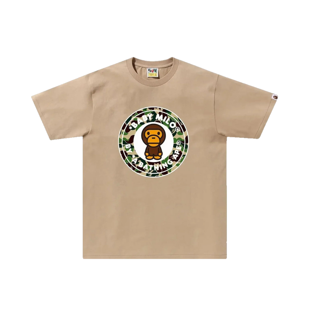 BAPE ABC Camo Milo Busy Works Tee 'Beige/Green'