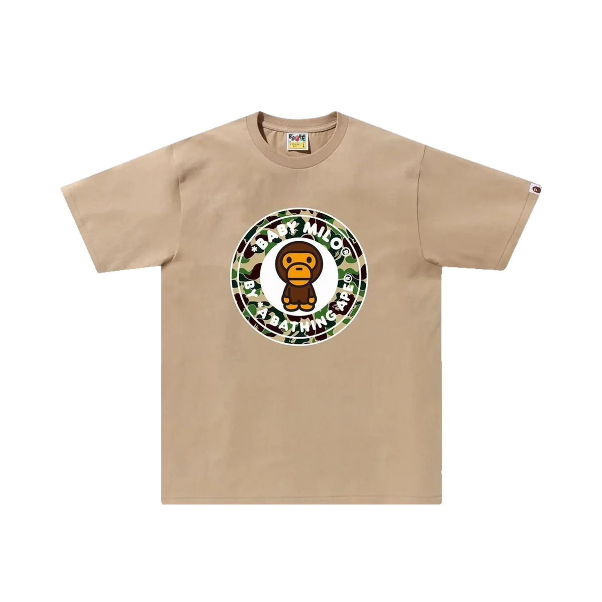 BAPE ABC Camo Milo Busy Works Tee 'Beige/Green'
