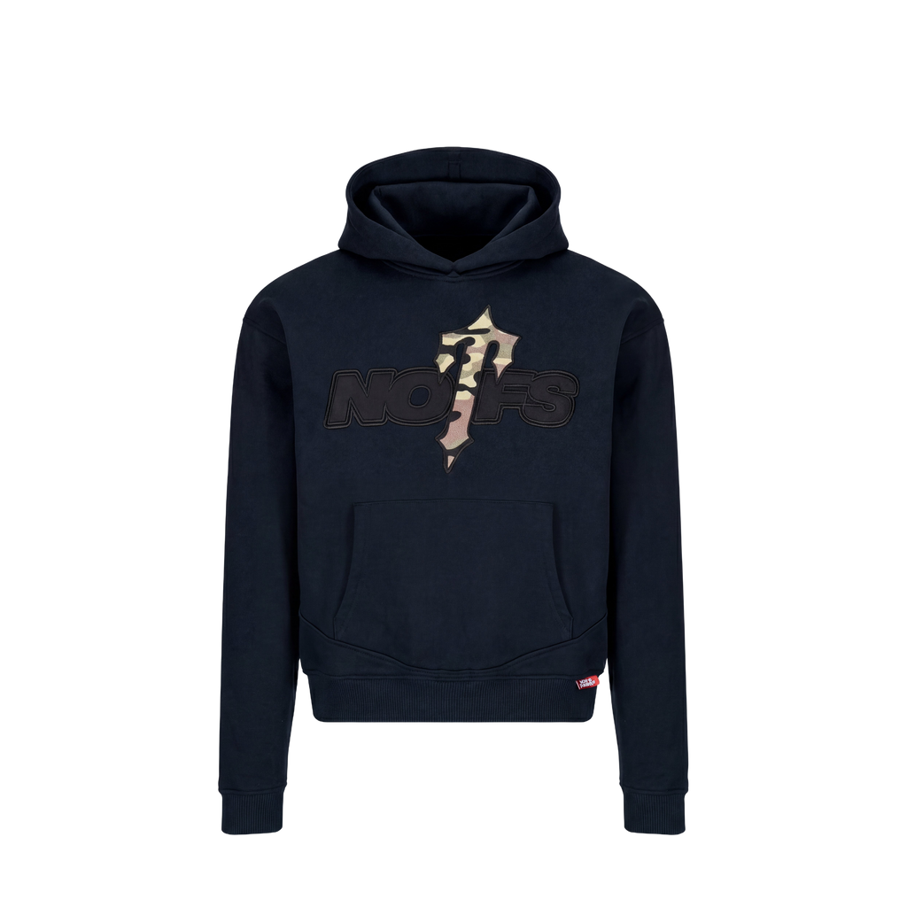 Trapstar x Non Of Us Black Camo Hoodie