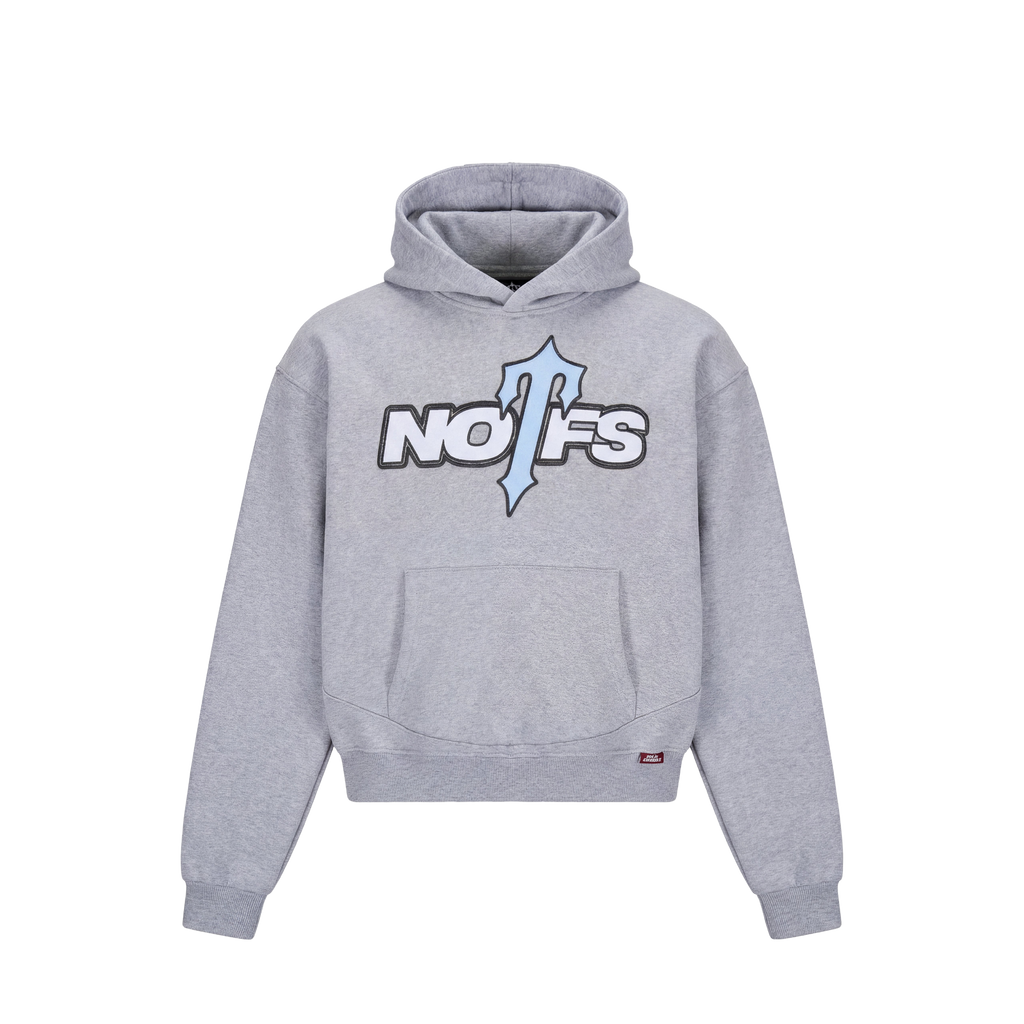 Trapstar x Non Of Us Grey Logo Hoodie