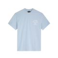 Baby Blue Patron Script Tee