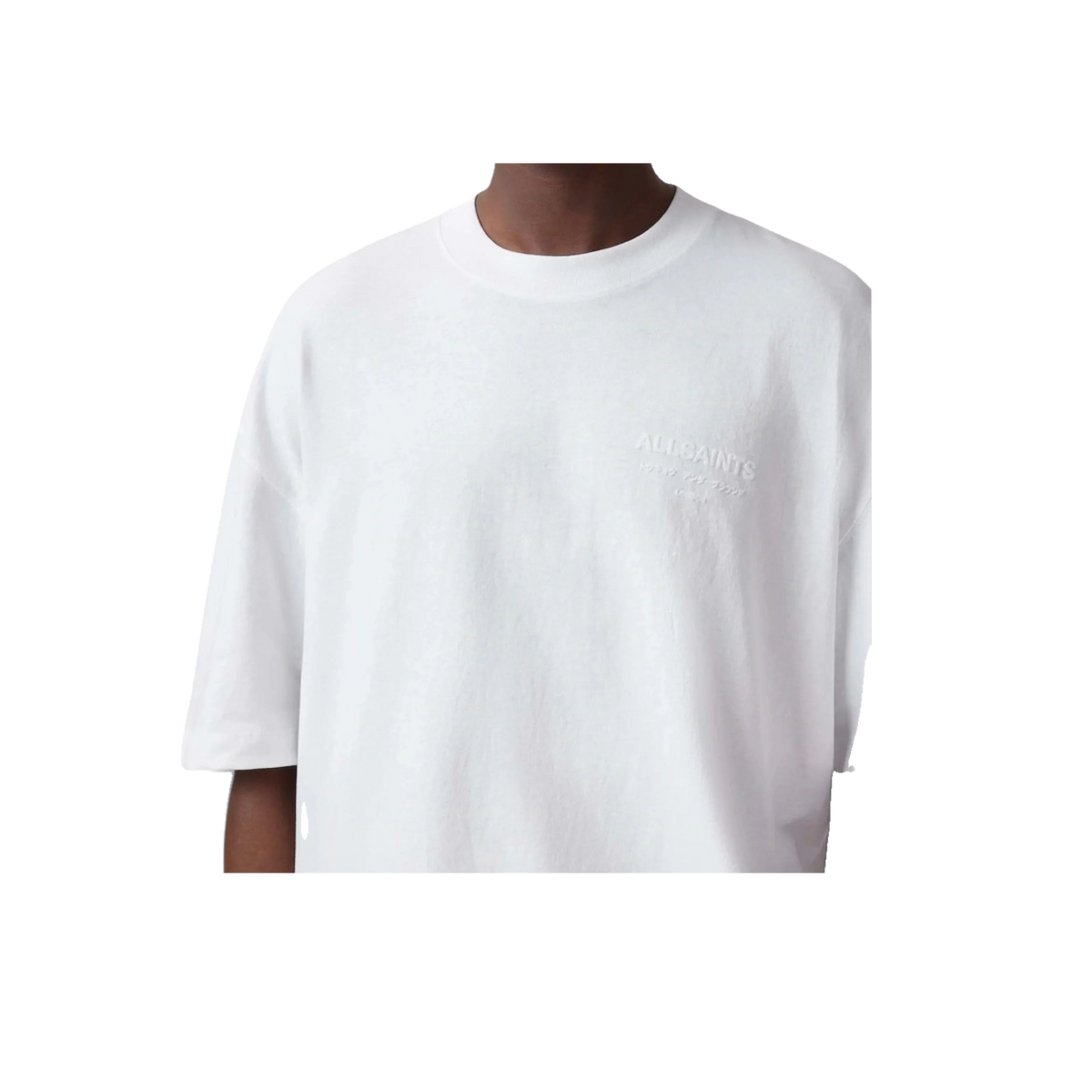 Allsaints Xander Flocked Print Logo Tee