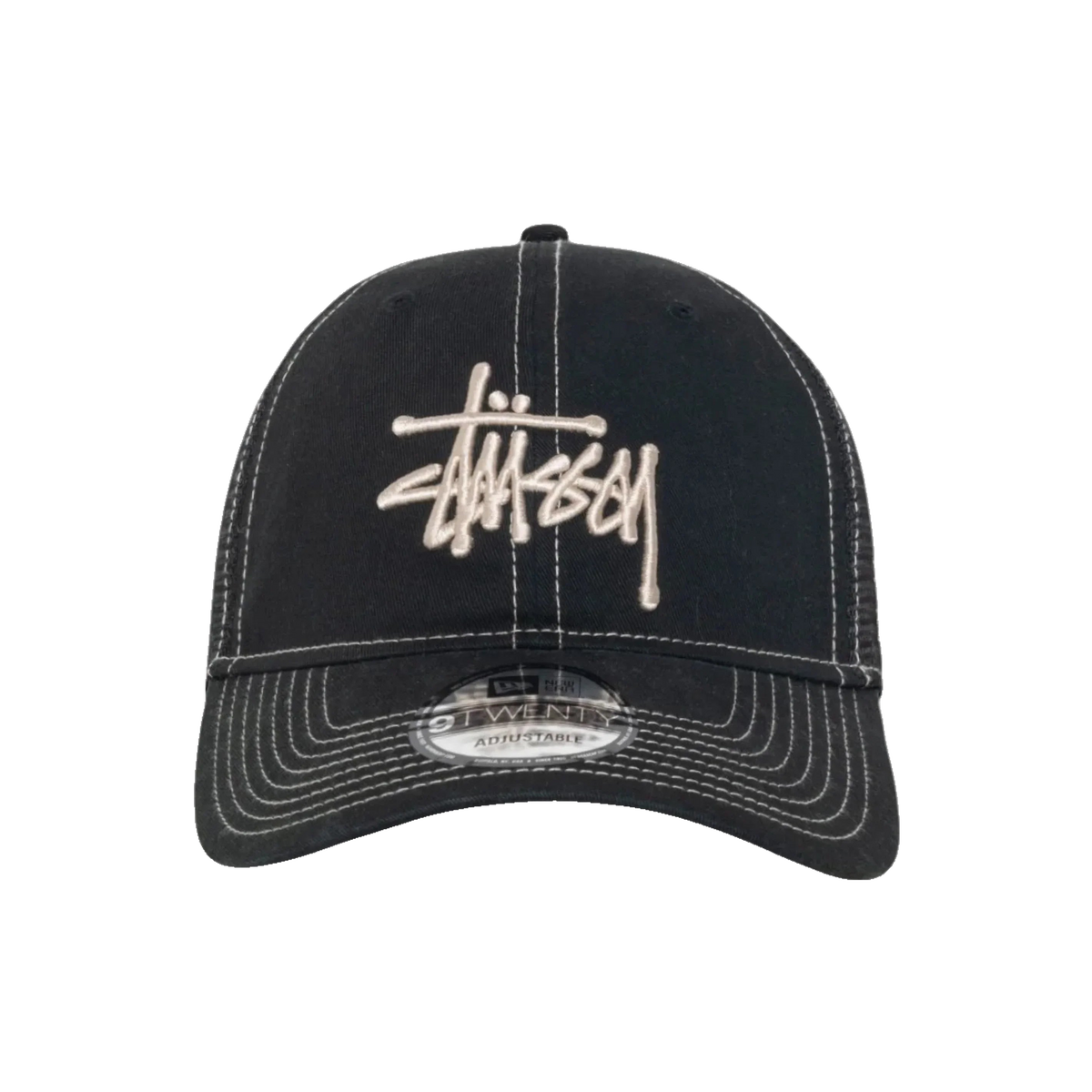 Stussy New Era Washed Basic Trucker 9Twenty Night Black