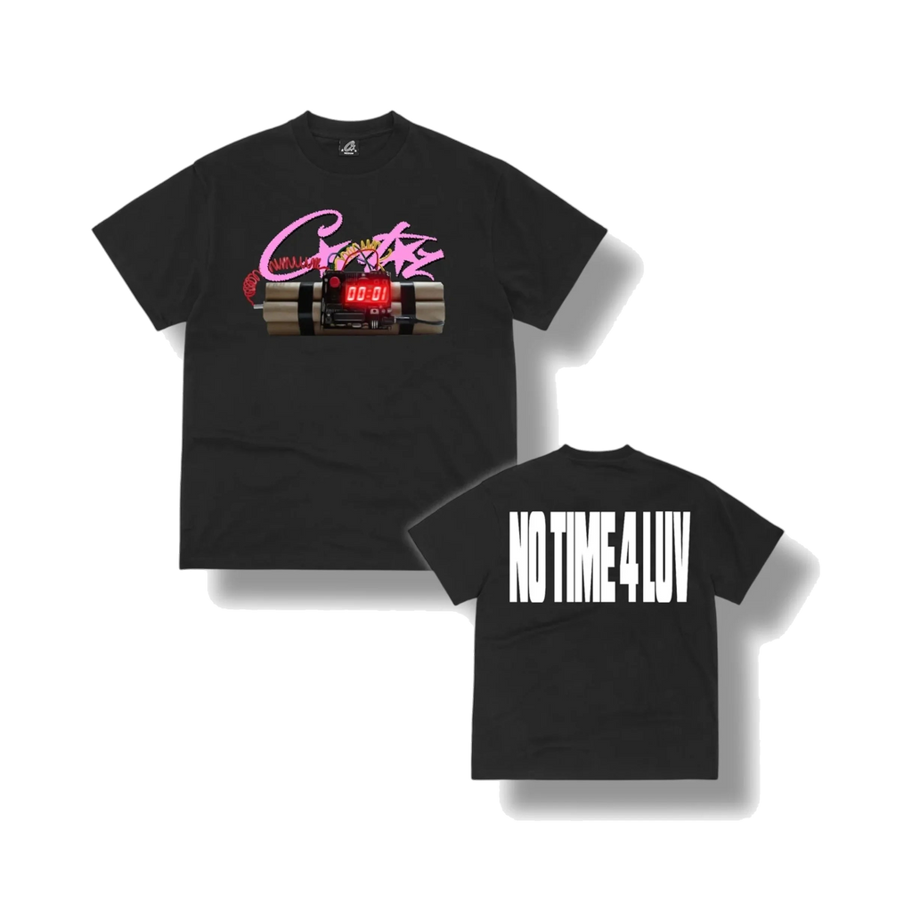 Corteiz No Time For Love Tee - Black