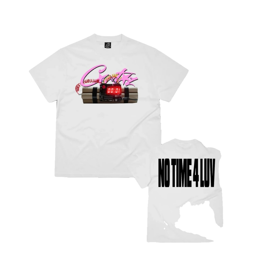 Corteiz No Time For Love Tee - White