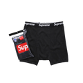 Supreme Hanes Boxer Briefs Black/White