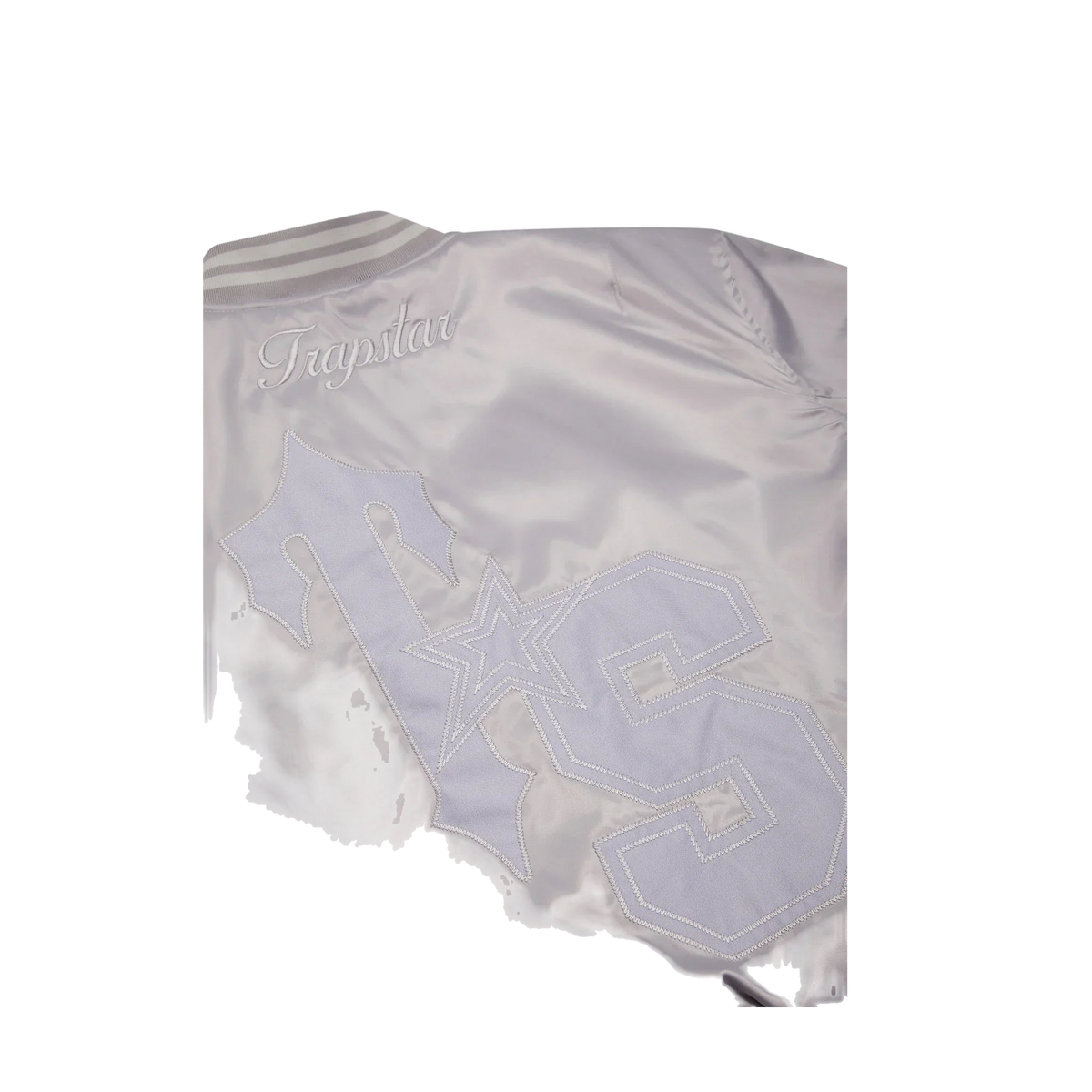 Trapstar Womens WildCard Stadium Jacket-Silver