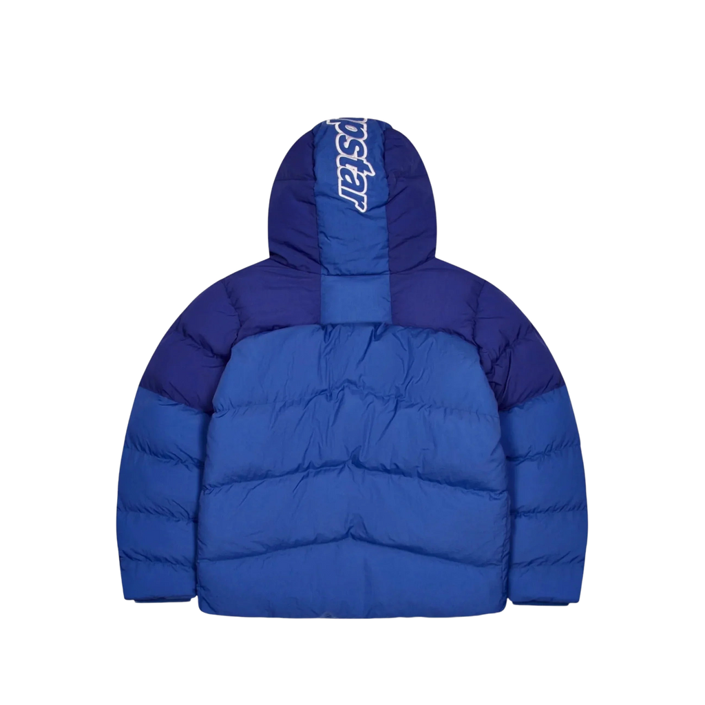 Trapstar Hyperdrive Hooded Puffer Hoodie Blue