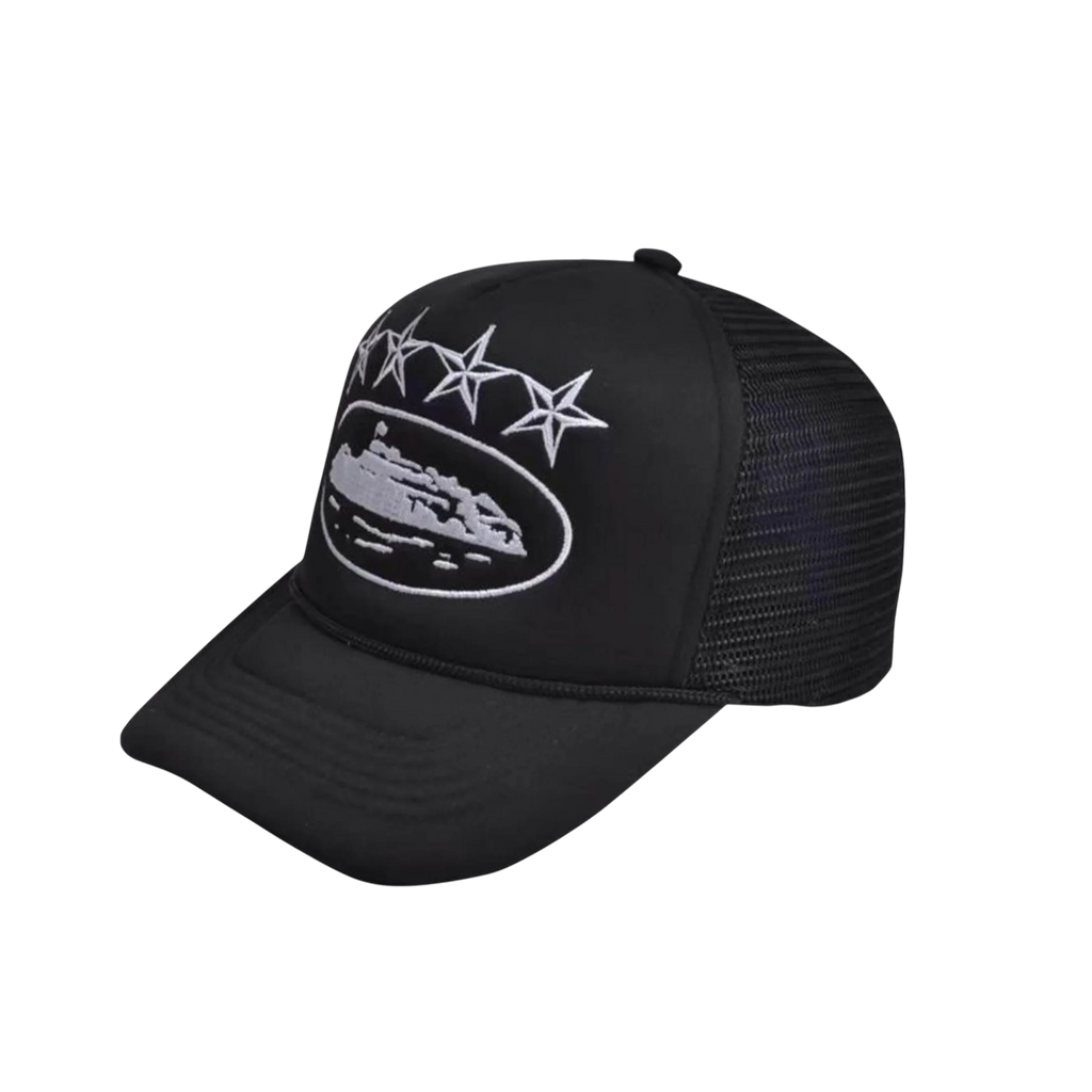 Corteiz Trucker Hat Black