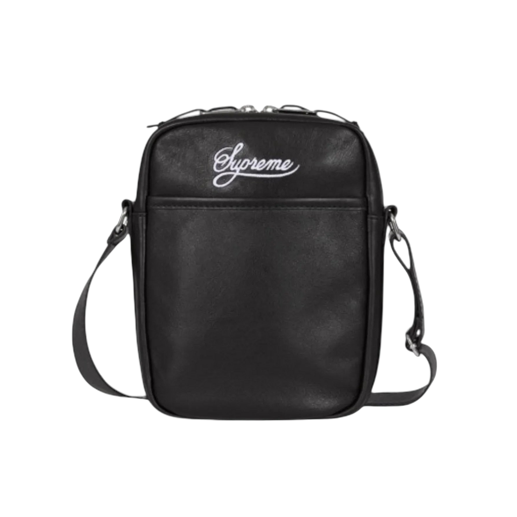 Supreme x Nike Leather Shoulder Bag Black