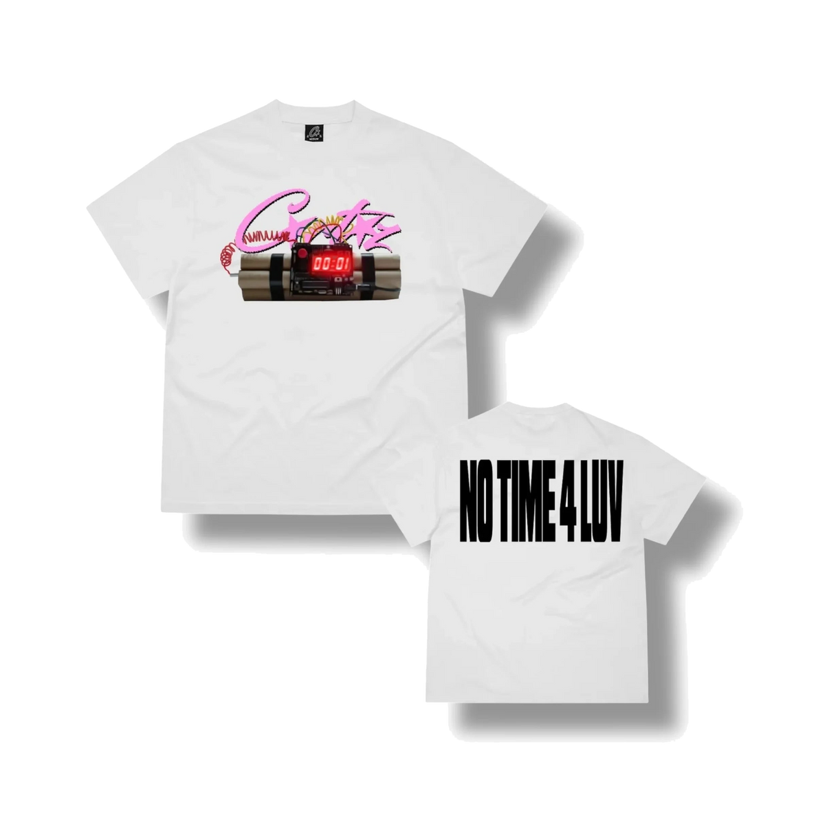 Corteiz No Time For Love Tee - White
