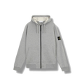 Stone Island Organic Cotton Grey Zip Hoodie •PICK ONE SIZE UP•