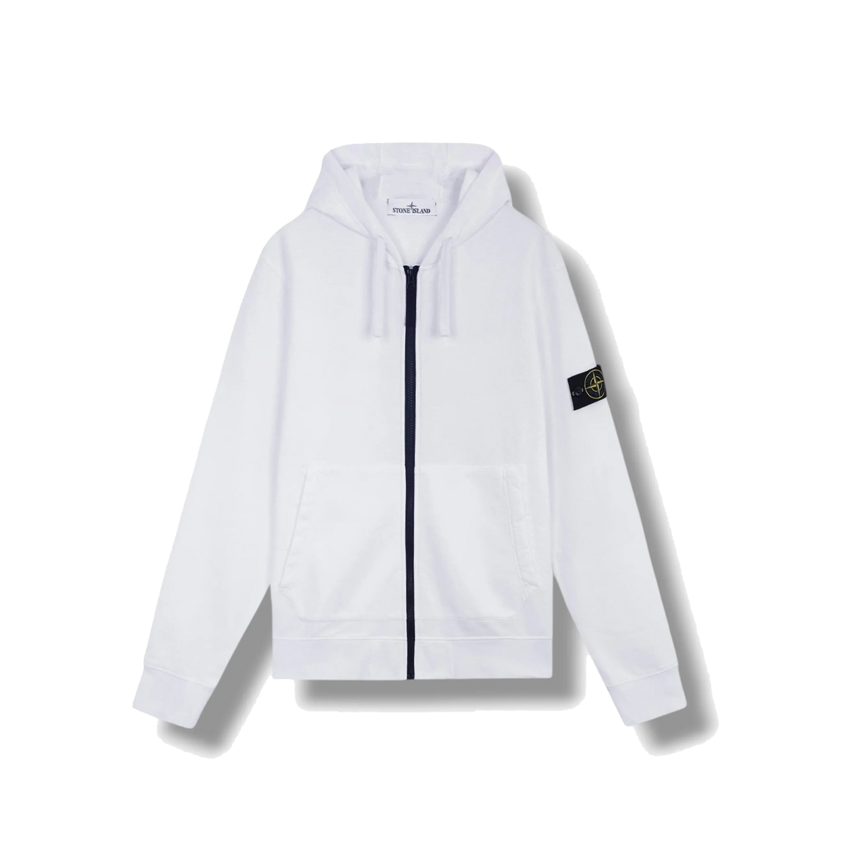 Stone Island Organic Cotton White Zip