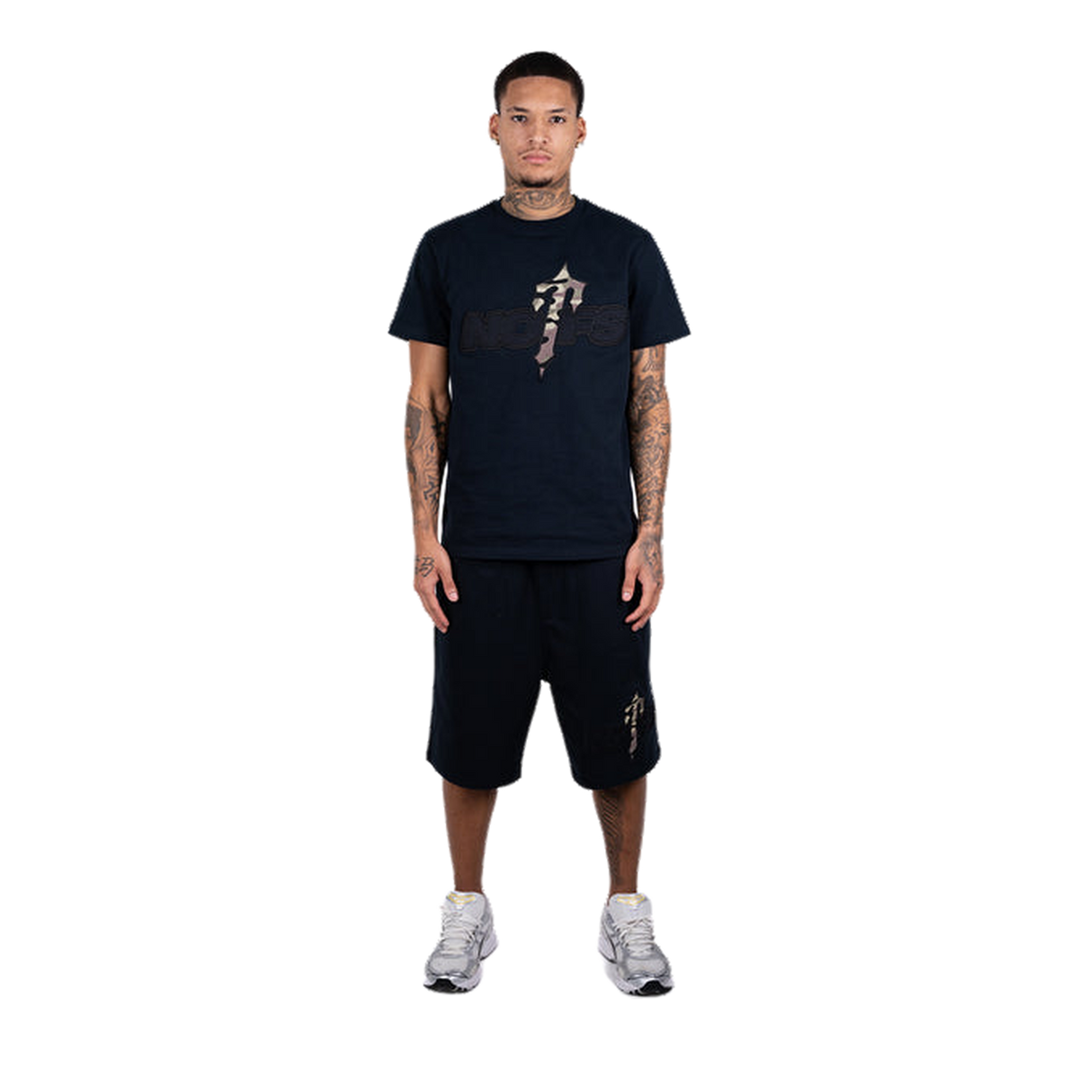 Trapstar x Non Of Us Black Camo Short